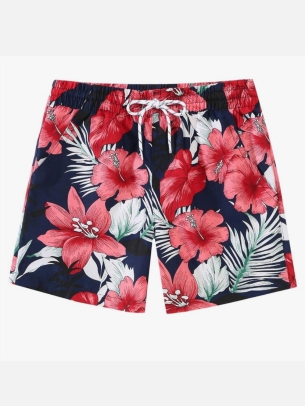 Men's Floral Swim Shorts Vogue Life Hawaiian Tropical Swimwear Beach Pool Trunks